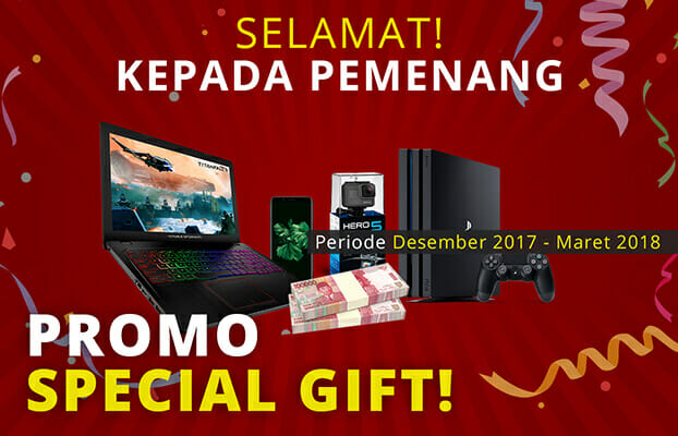 pemenang special gift periode desember 2017 - maret 2018