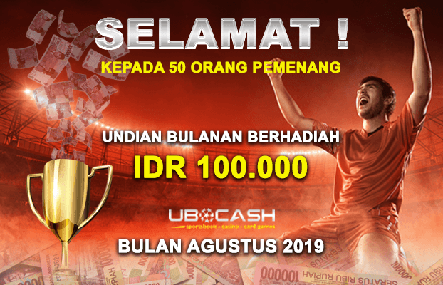 Hadiah Undian Bulanan UBOCASH Agustus 2019