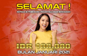 Undian Bulanan Berhadiah Januari 2021 (UBOCASH)