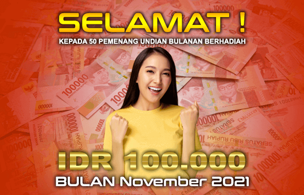 Undian Bulanan Berhadiah-November 2021 (UBOCASH)