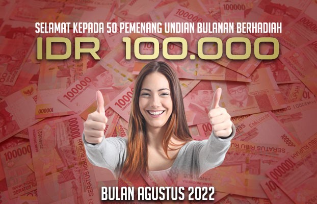 Undian Bulanan UBOCASH Agustus 2022