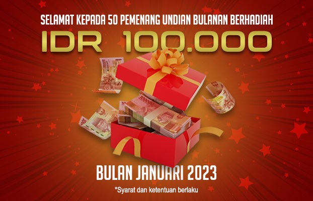 undian bulanan berhadiah januari 2023