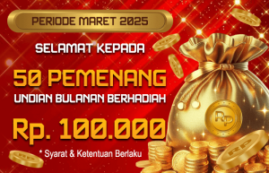 undian bulanan berhadiah periode maret 2025