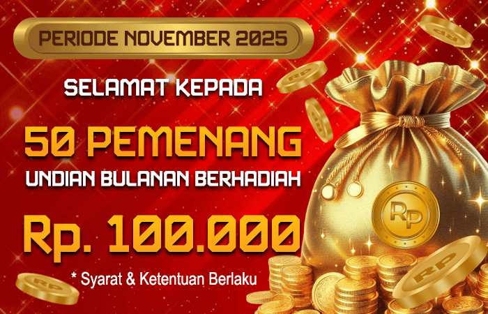 undian bulanan berhadiah periode november 2025